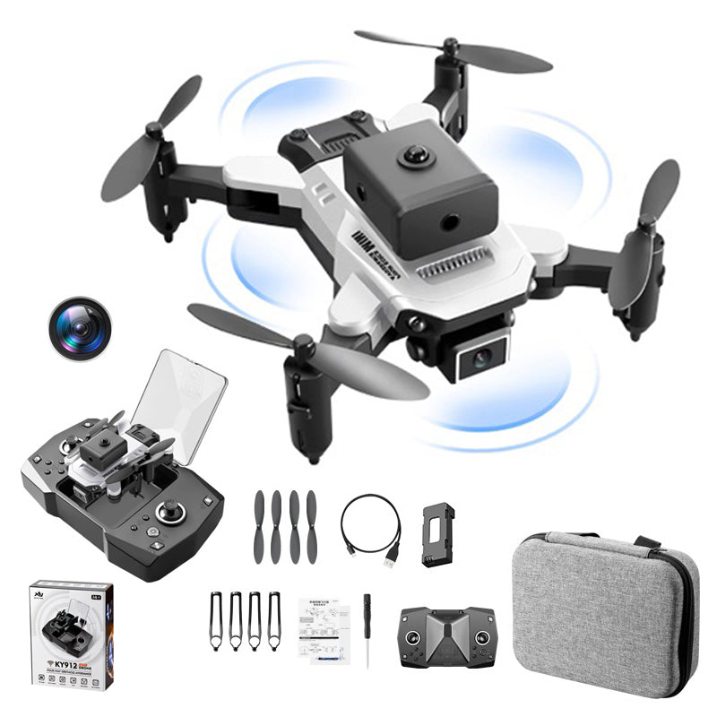 KY912 4K HD Single Lens RC Drone Portable Folding Quadcopter Four-Sided Obstacle Avoidance Aircraft for Aerial Photography (1 Battery) KY912 4K HD Single Lens RC Drone Portable Folding Quadcopter Four-Sided Obstacle Avoidance Aircraft for Aerial Photography (1 Battery)